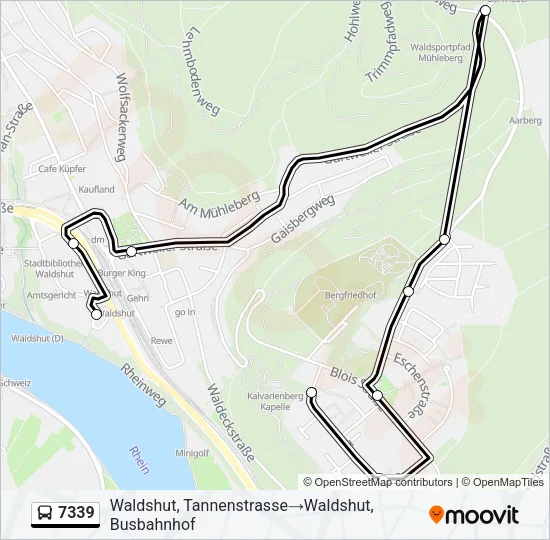 7339 Bus Line Map