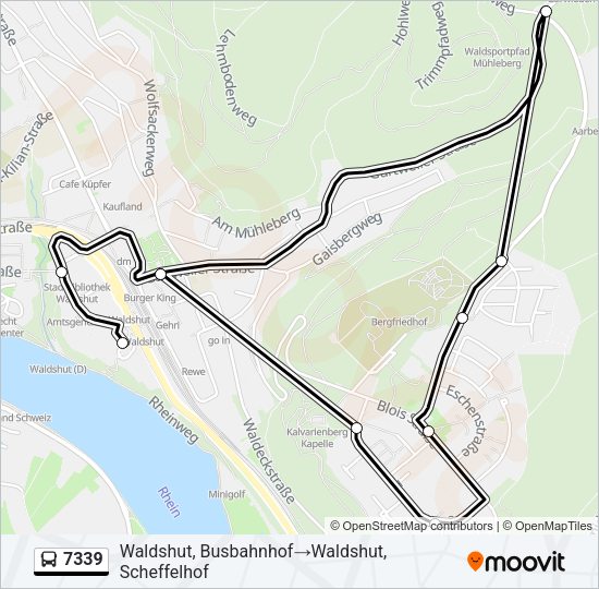 7339 Bus Line Map