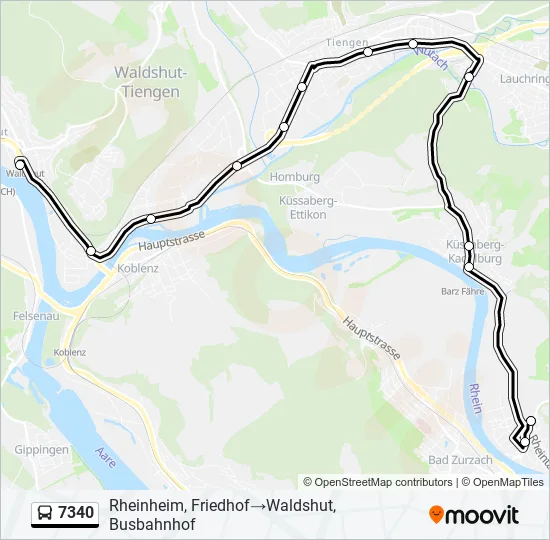 7340 Bus Line Map