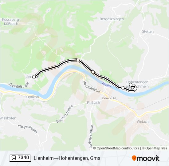 7340 Bus Line Map