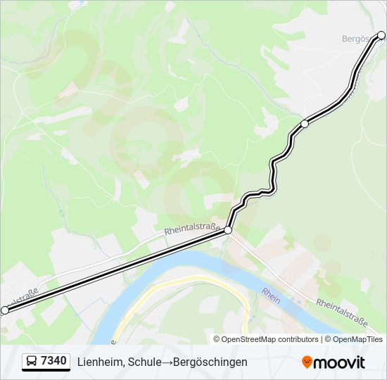 7340 Bus Line Map