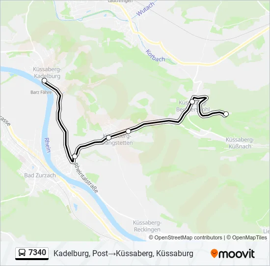 7340 Bus Line Map