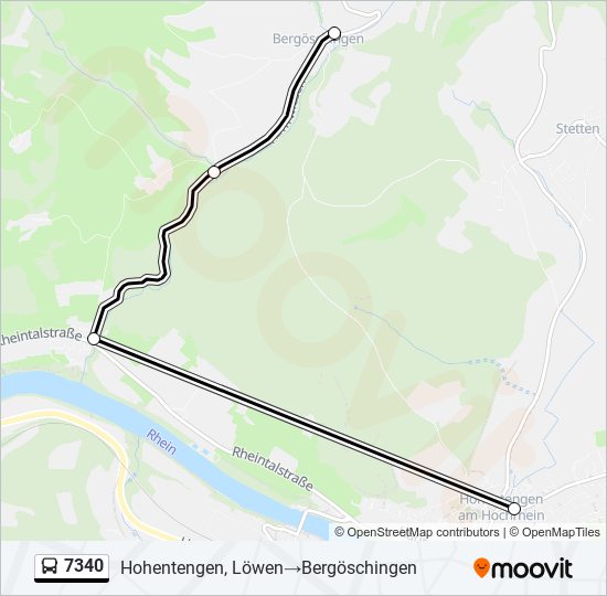 7340 Bus Line Map