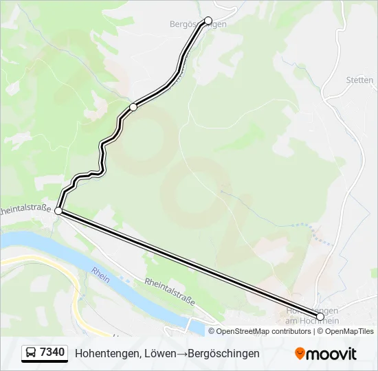 7340 Bus Line Map