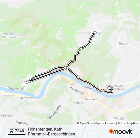 7340 Bus Line Map