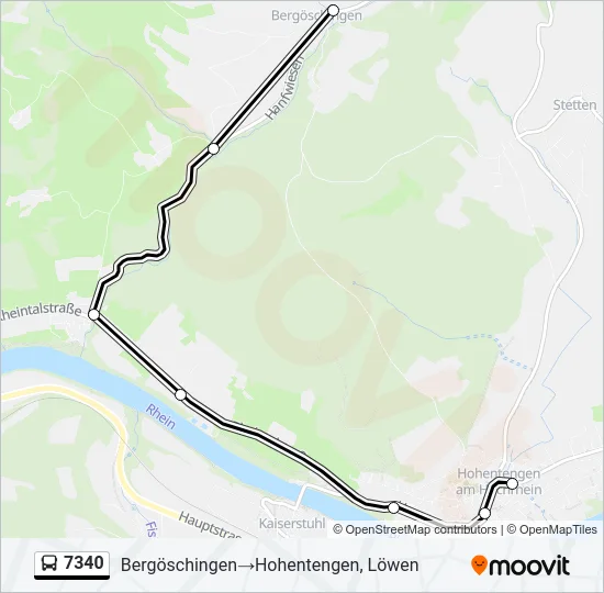 7340 Bus Line Map
