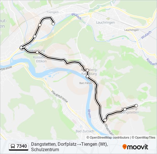 7340 Bus Line Map