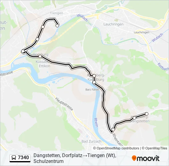7340 Bus Line Map