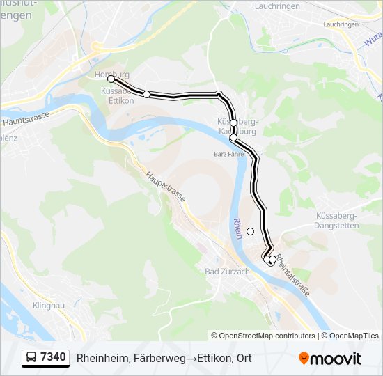 7340 Bus Line Map