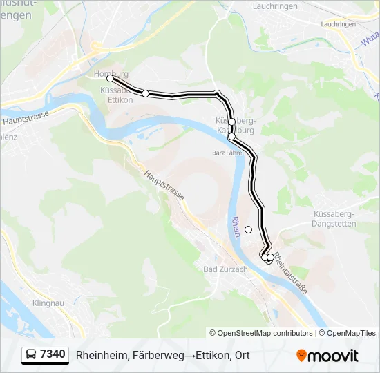 7340 Bus Line Map