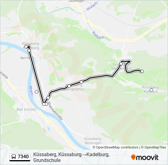 7340 Bus Line Map