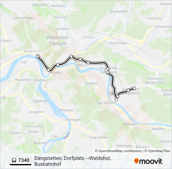 7340 Bus Line Map