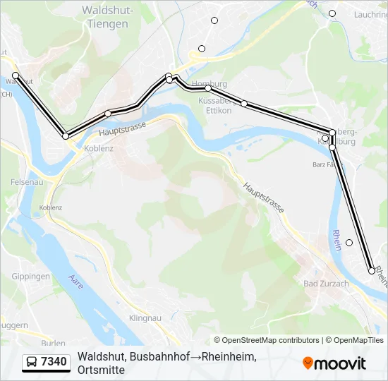 7340 Bus Line Map
