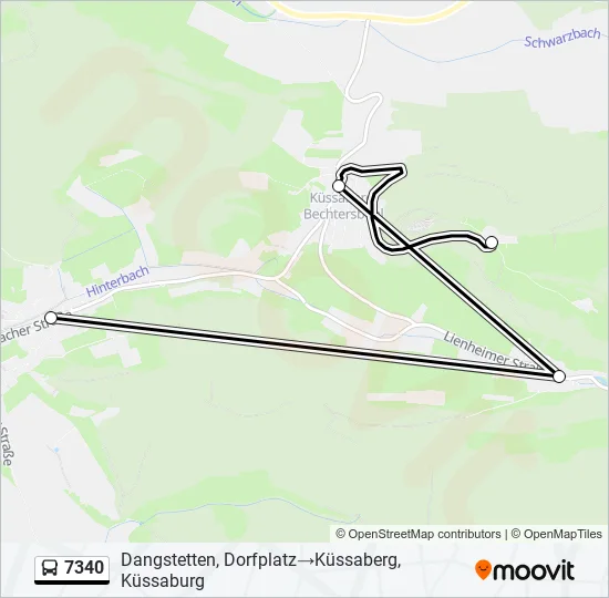 7340 Bus Line Map