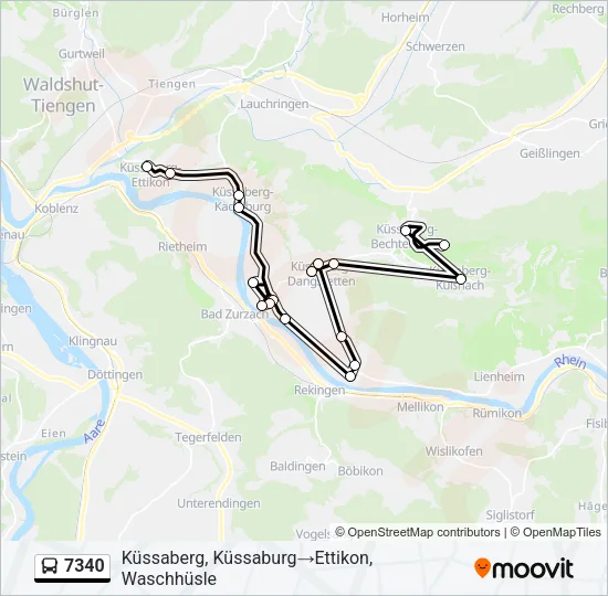 7340 Bus Line Map