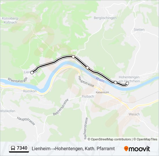 7340 Bus Line Map
