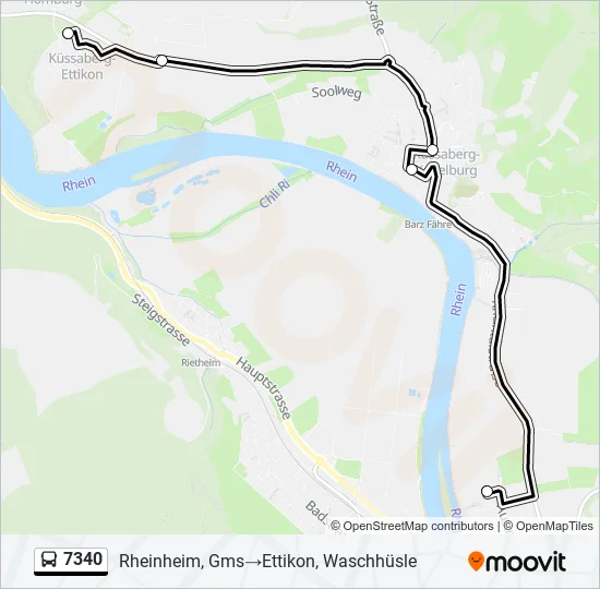 7340 Bus Line Map