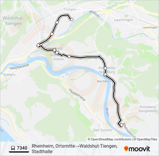 7340 Bus Line Map