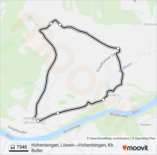 7340 Bus Line Map