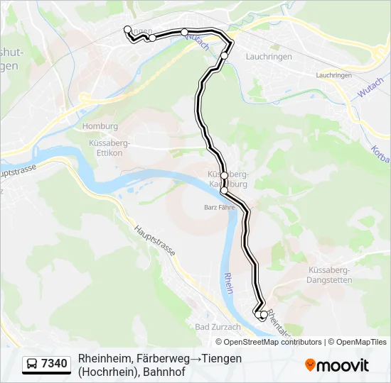7340 Bus Line Map