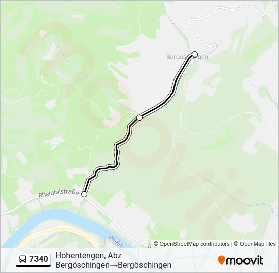 7340 Bus Line Map