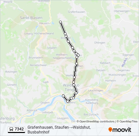 7342 Bus Line Map