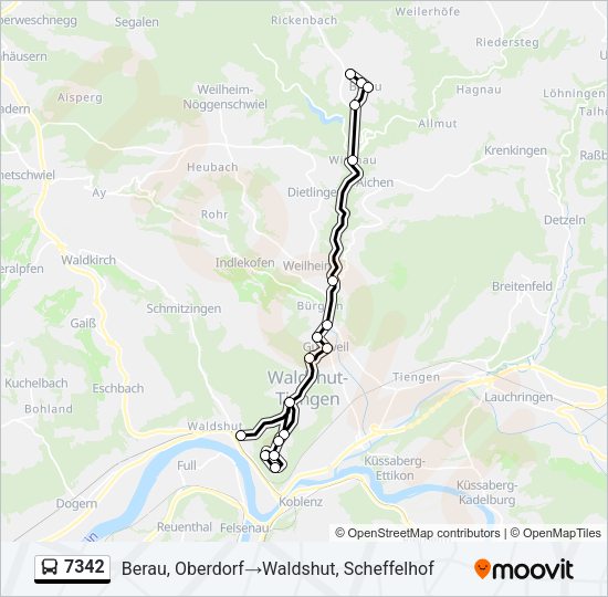 7342 Bus Line Map