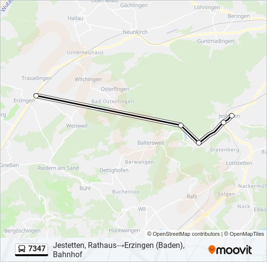 7347 Bus Line Map
