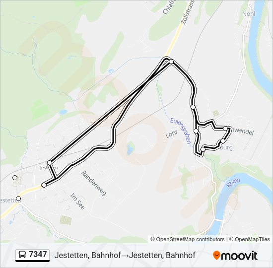 7347 Bus Line Map