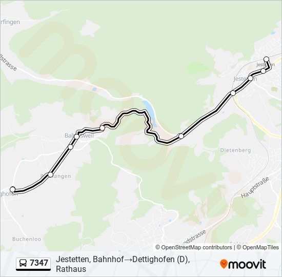 7347 Bus Line Map