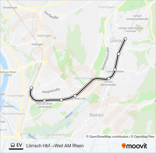 EV Bus Line Map