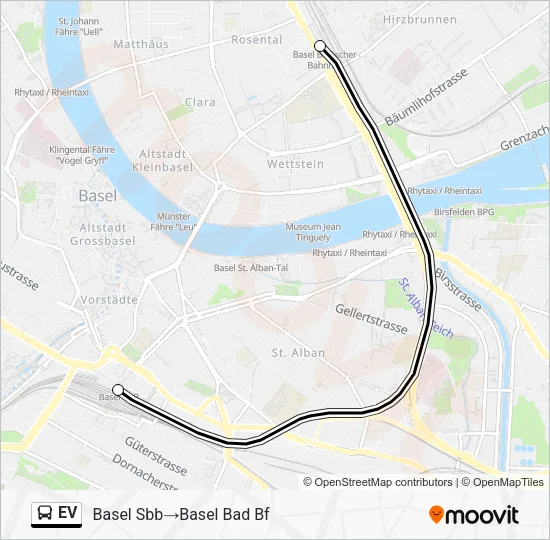EV Bus Line Map