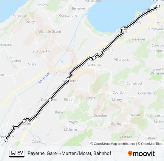 EV Bus Line Map