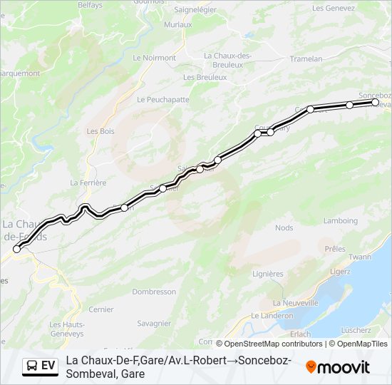 EV Bus Line Map