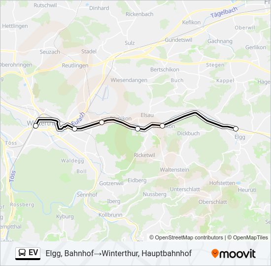 EV Bus Line Map