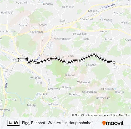 EV Bus Line Map