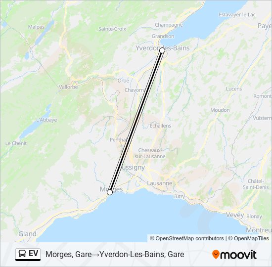 EV Bus Line Map