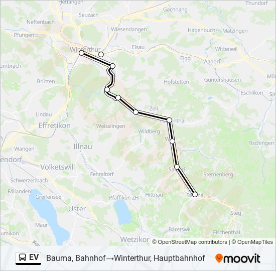 EV Bus Line Map