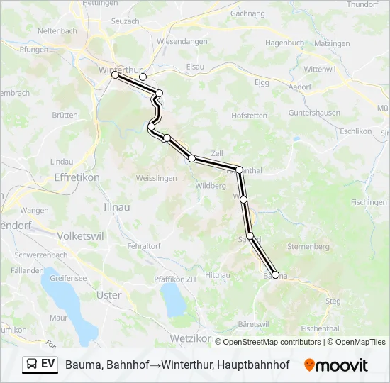 EV Bus Line Map