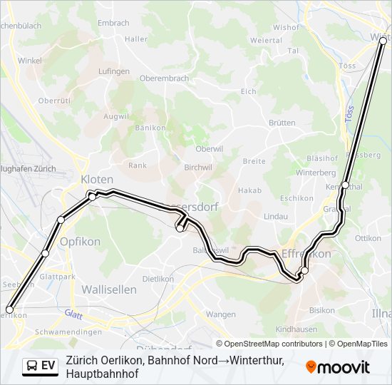 EV Bus Line Map