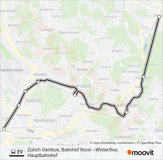 EV Bus Line Map