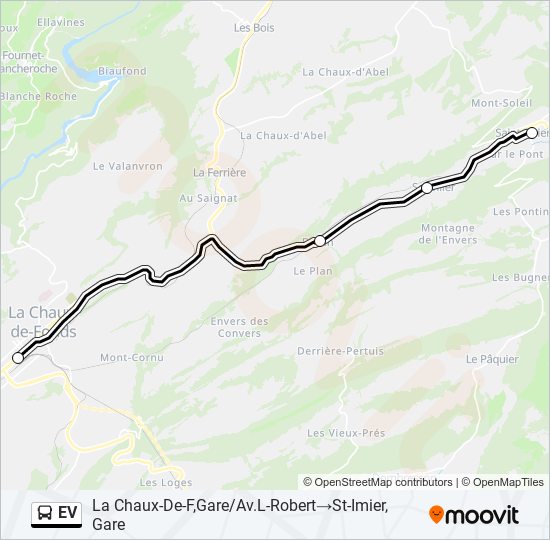 EV Bus Line Map