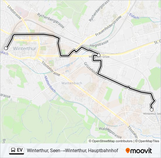 EV Bus Line Map