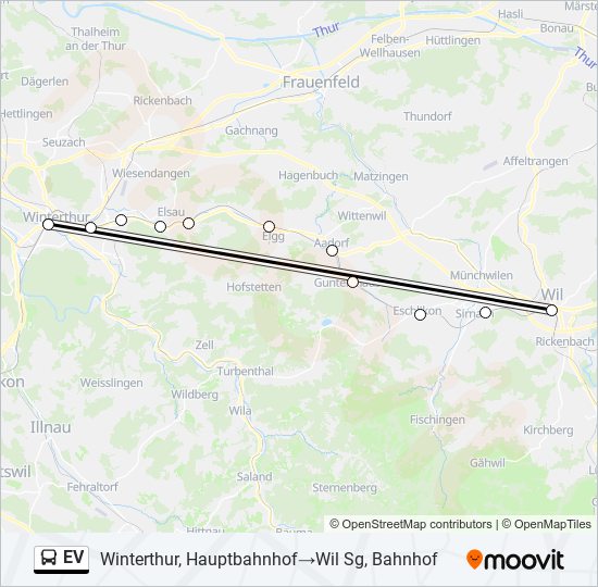 EV Bus Line Map