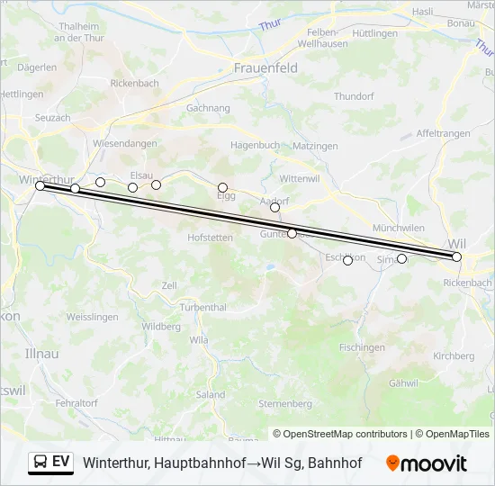 EV Bus Line Map