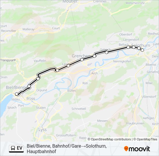 EV Bus Line Map