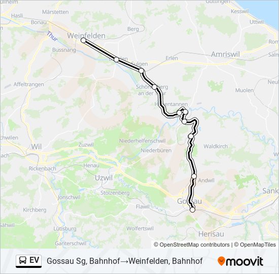 EV Bus Line Map