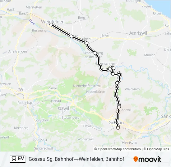 EV Bus Line Map