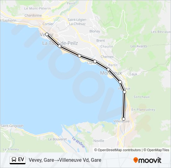 EV Bus Line Map