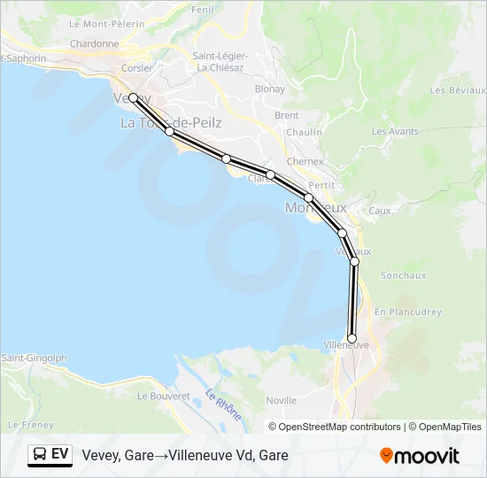 EV Bus Line Map